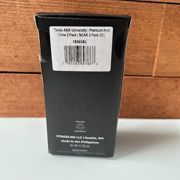 3 Pair ATM Socks Mens M/L Variety Colors Texas A&M University Strideline - Picture 2 of 10